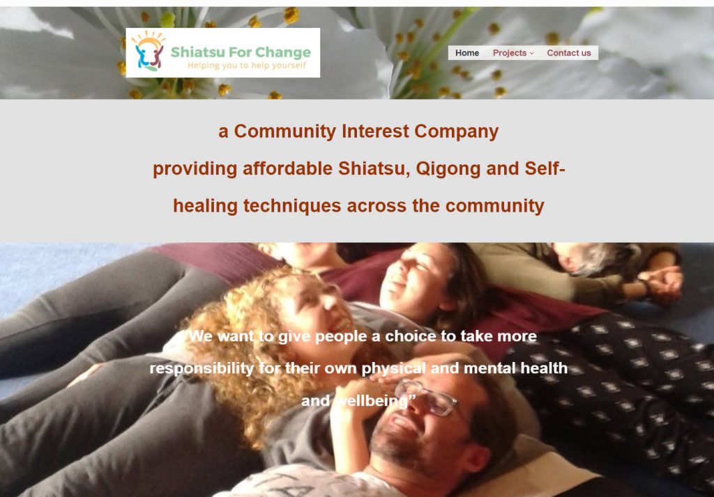 ITsorted Website Design - Shiatsu for Change - Home